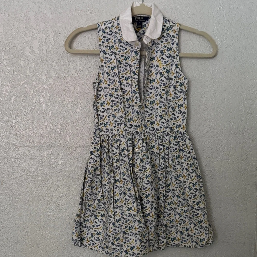 Ralph Lauren Blue Floral Kids Dress
